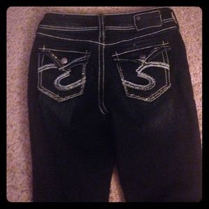Silver jeans from Buckle . Super sexy . Wore once